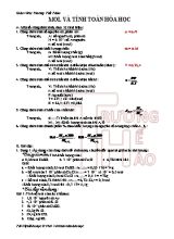 Bài tập Hóa học 8 - Mol và tính toán hóa học - Trương Thế Thảo